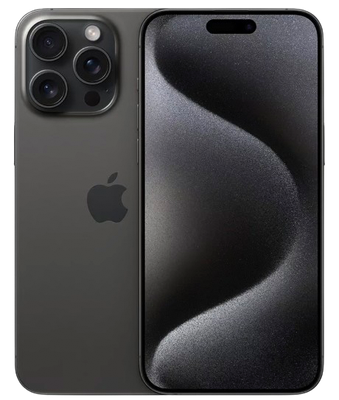 iPhone 15 Pro Titane noir 256 GB - smartphone reconditionné Apple