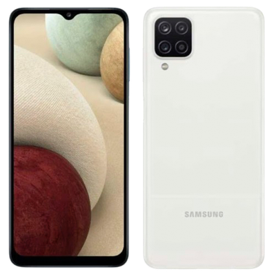 Galaxy A12 White 64 GB Zeer goede staat - Samsung refurbished smartphone