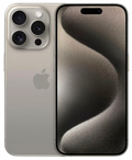 iPhone 15 Pro Titane naturel 128 GB Zeer goede staat - Apple refurbished smartphone