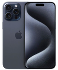 iPhone 15 Pro Titane bleu 128 GB Etat correct - smartphone reconditionné Apple